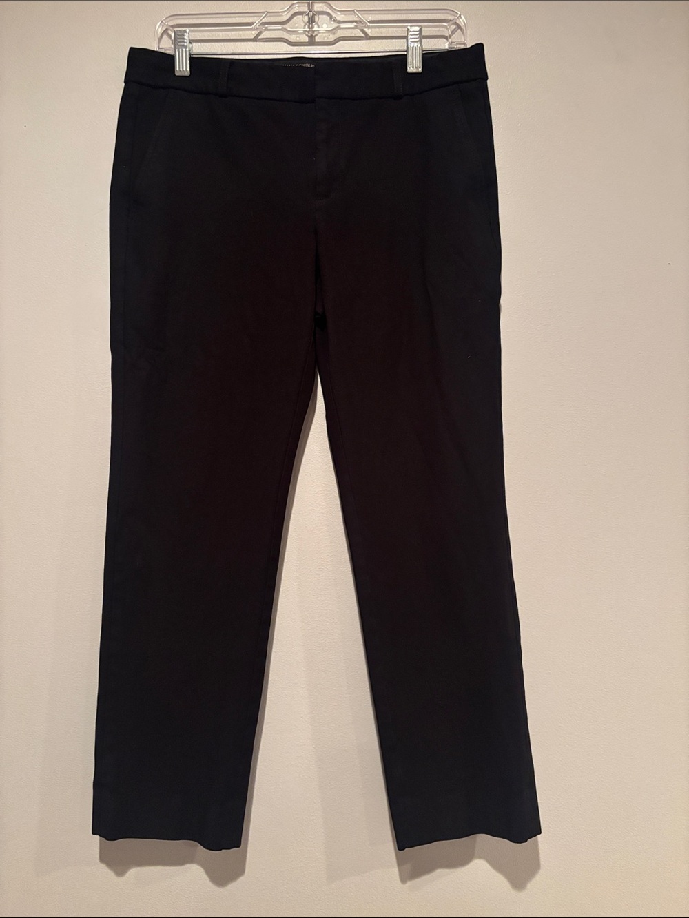 Banana Republic Black Cropped Straight-Leg Pants